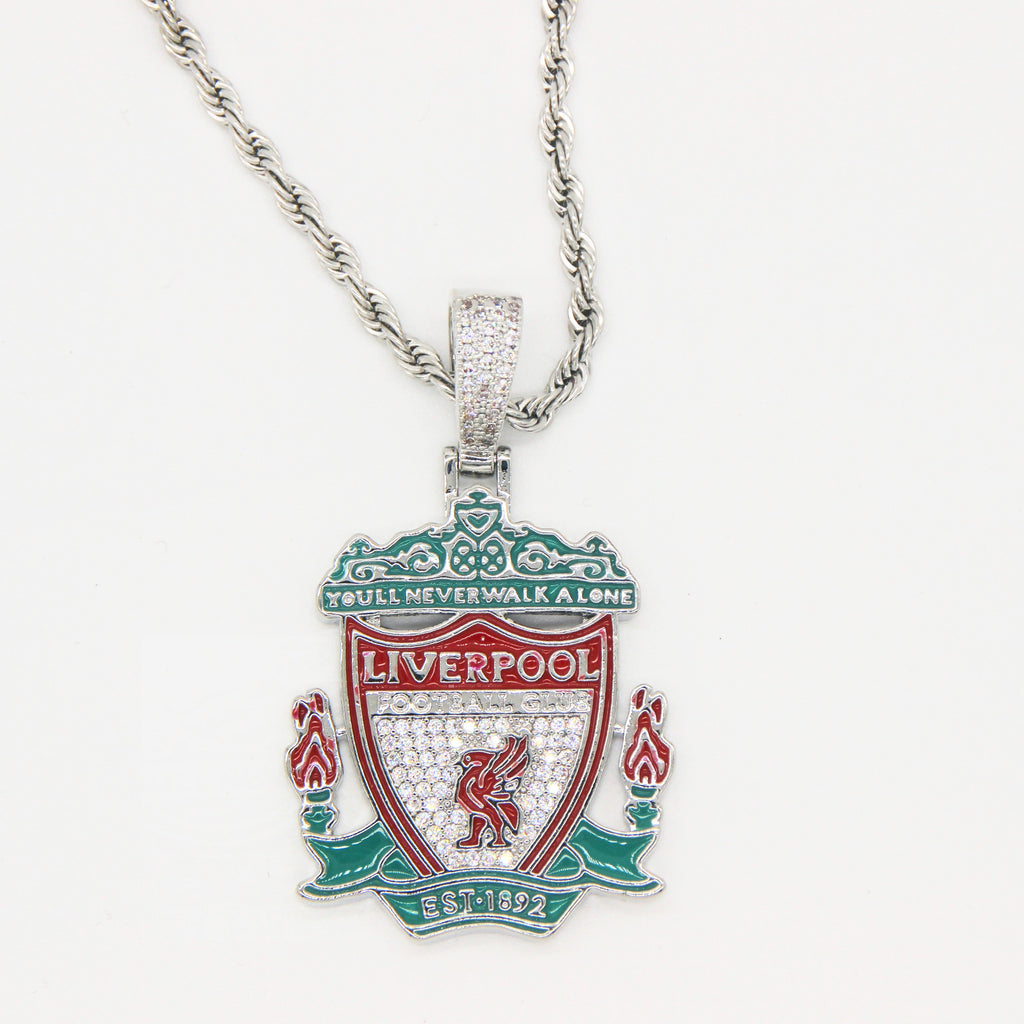 Liverpool Football Club Necklace – LFC Crest Pendant Jewelry Gift for Fans