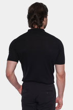 The Mercerized Cotton Polo (Black & White)