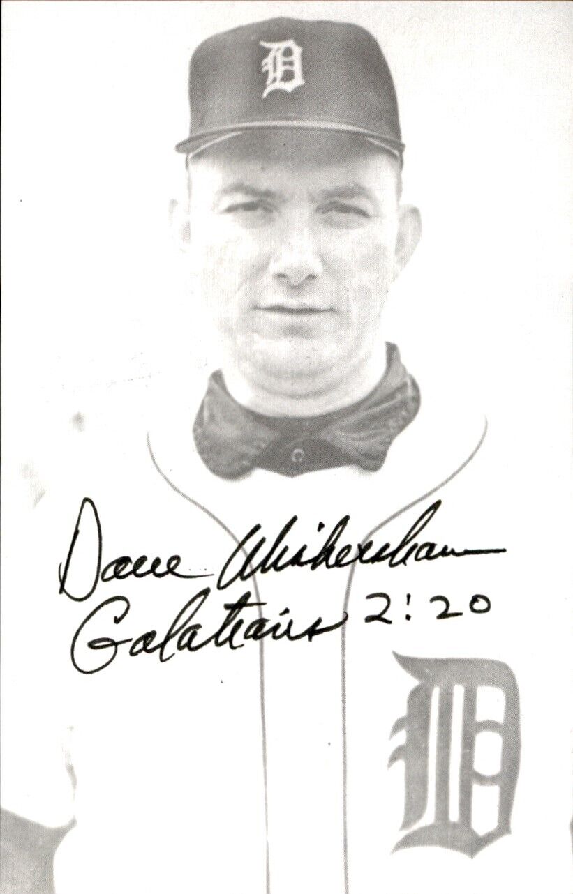 Dave Wickersham Tigers Signed/Autographed 3x5  Photo 179329