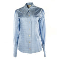 Women's Silk Top // Blue