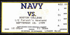 September 18, 1999 Boston College vs. Navy  Football Game Ticket Stub 190210