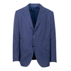 Cotton 3 Roll 2 Button Classic Fit Suit // Blue