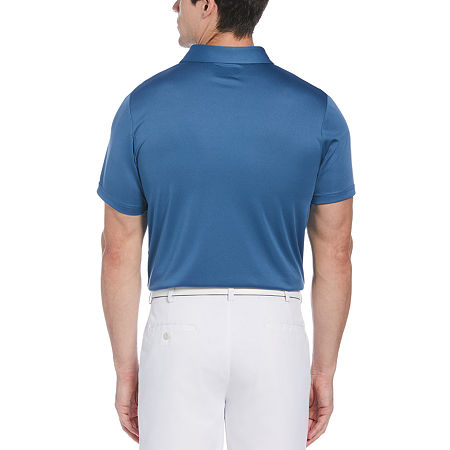 PGA Tour Men's Blurred Chest Stripe Golf Polo Blue Size Large