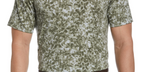 PGA Tour Men's Distorted Floral Camo Print Short Sleeve Golf Polo Shirt Green Size XX-Large