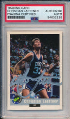 1992-93 Classic Draft Rookie Christian Laettner #43 Card Signed Wolves PSA/DNA