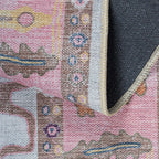 Luella Pastel Pink Cream Modern Oushak Rug
