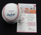 Tippy Martinez Signed/Auto Yankees 100th OML Baseball JSA  187009