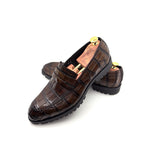 Maurice Malibu Custom Made Alligator Loafer - Brown