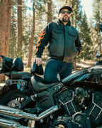 Blaster Men's Leather Motorcycle Vest