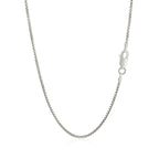 Sterling Silver Rhodium Plated Box Chain 1.3mm