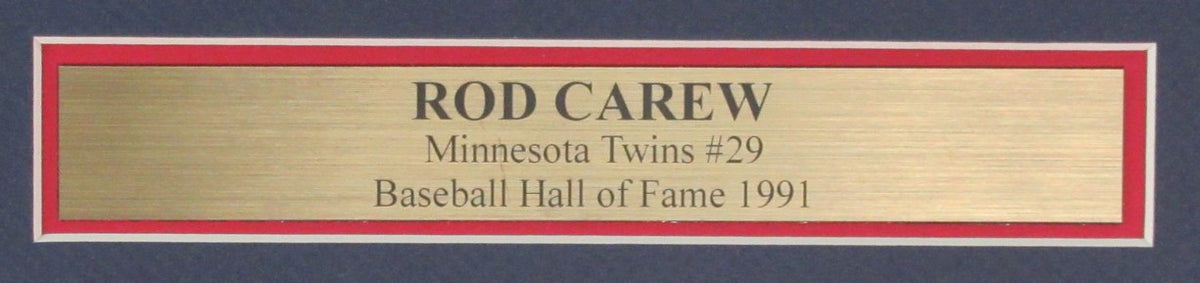 Rod Carew HOF Signed/Autographed 8x10 Photo Minnesota Twins Framed JSA 190852