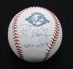 Ron Blomberg Signed/Auto Yankees 100th OML Baseball PSA/DNA Inscr 186980