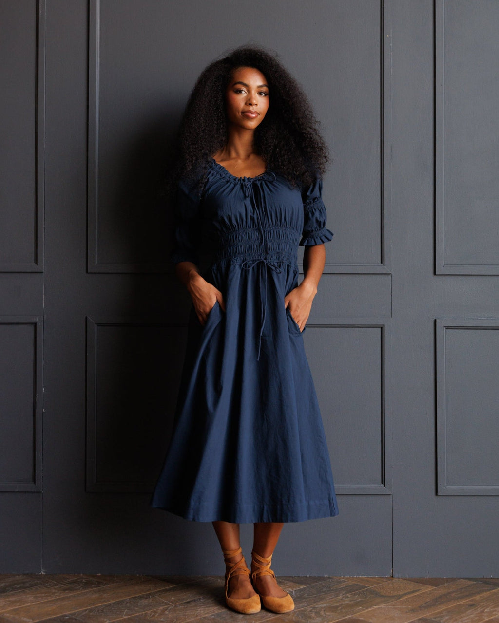 Long Way Home Dress - Navy