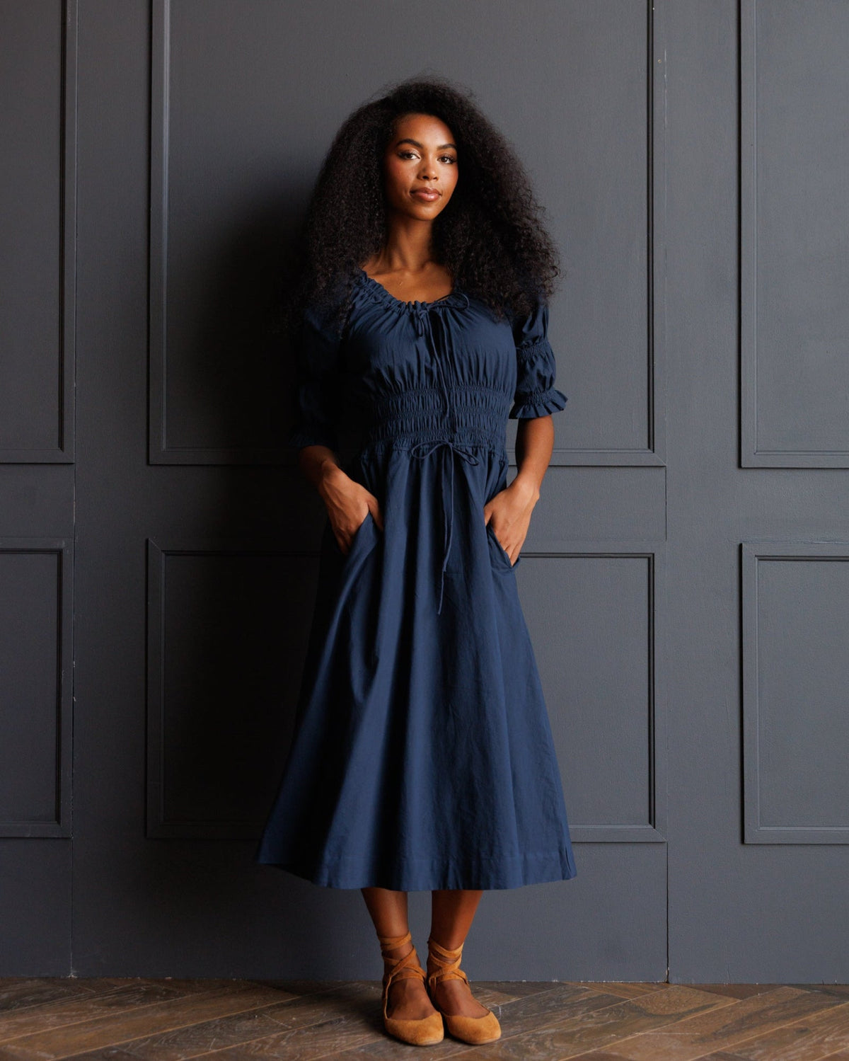 Long Way Home Dress - Navy