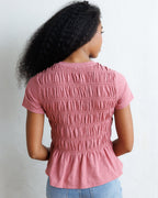 Smocked Tee
