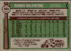 Bobby Valentine Autographed 1976 TOPPS Card #366 San Diego Padres 183446