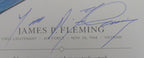 James D. Fleming, MOH Recipient, Signed MOH 4x6 Society Card JSA 146365