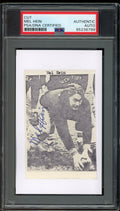 Mel Hein HOF Signed/Auto Cut Photo on 3x5 Card New York Giants PSA/DNA 188257