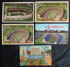 Lot of (5) 1930's Postcards Ohio State University Stadium Columbus, OH 176179