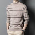 Crewneck Striped Sweater // Milky