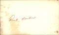 Dick Bartelli New York Giants d.1995 Signed/Autographed 3x5 Index Card 162626