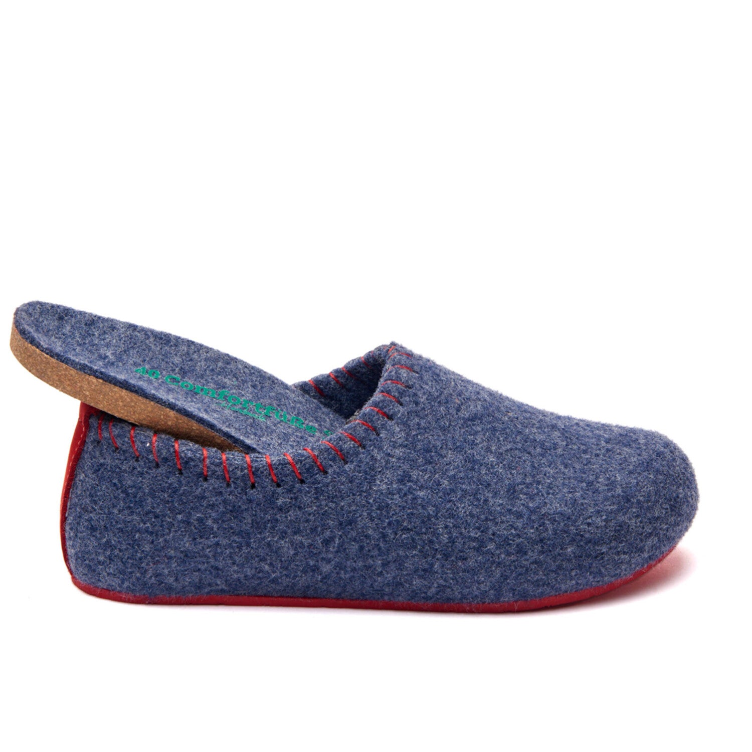 Yew Wool Slipper // Navy