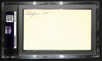 Cliff Hagan HOF Signed/Auto 3x5 Index Card St. Louis Hawks PSA/DNA 188556