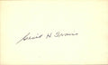 Cecil Travis Washington Senators d.2006 Signed/Autogaphed 3x5 Index Card 162559