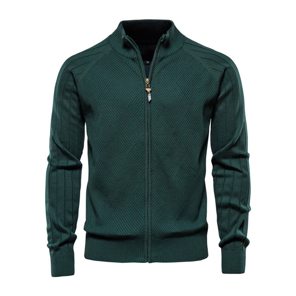 Zip-Up Cardigan // Green