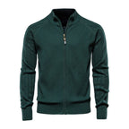 Zip-Up Cardigan // Green