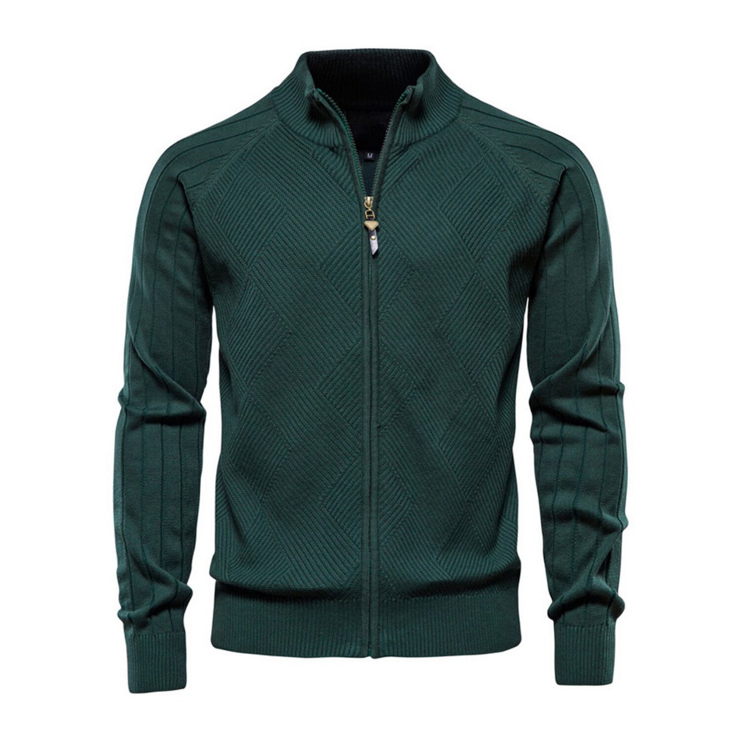 Zip-Up Cardigan // Green