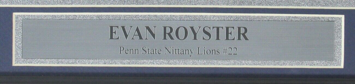 Evan Royster PSU Signed/Autographed 8x10 Photo Framed Best Authentics 149033