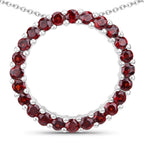 0.96 Carat Genuine Garnet .925 Sterling Silver Pendant