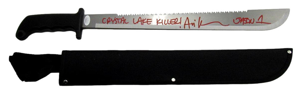 Ari Lehman Signed/Inscribed Machete "Friday the 13th" JSA 191580