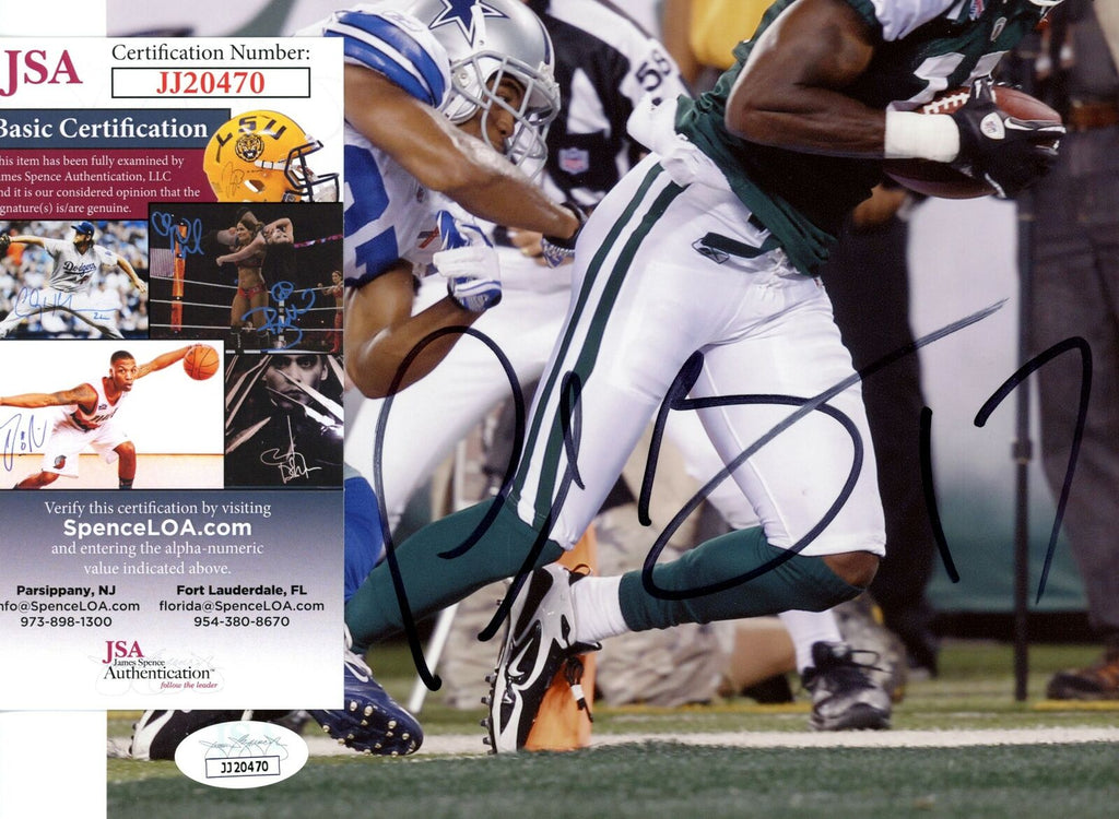 Plaxico Burress New York Jets Signed/Autographed 8x10 Photo JSA 154827