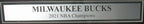 Milwaukee Bucks NBA Champs 2021 Milwaukee Sentinel Newspaper Framed 162955