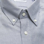 Ethan Regular Button-Down Shirt // Light Blue + Gray