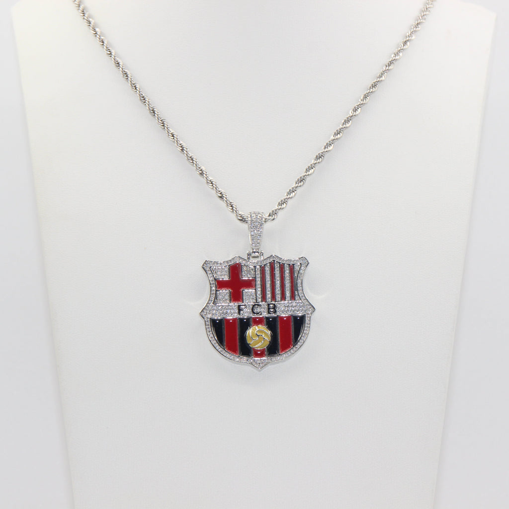 Customized Gifts Barcelona F.C. Pendant Necklace Chain for Football Fans