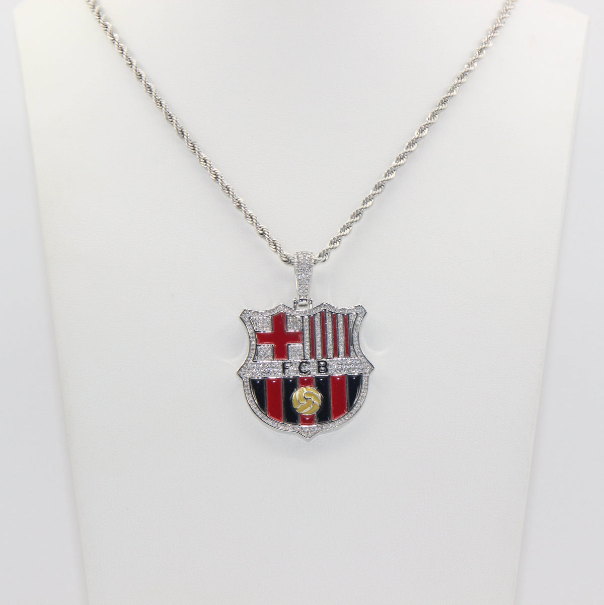 Customized Gifts Barcelona F.C. Pendant Necklace Chain for Football Fans