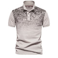 Floral Top Polo Shirt // Khaki