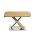Retractable Square Dining Table, Seating 4 - 6 People - Natural