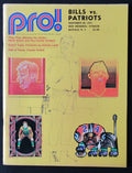1971 Buffalo Bills vs. New England Patriots Football Game Program 176264