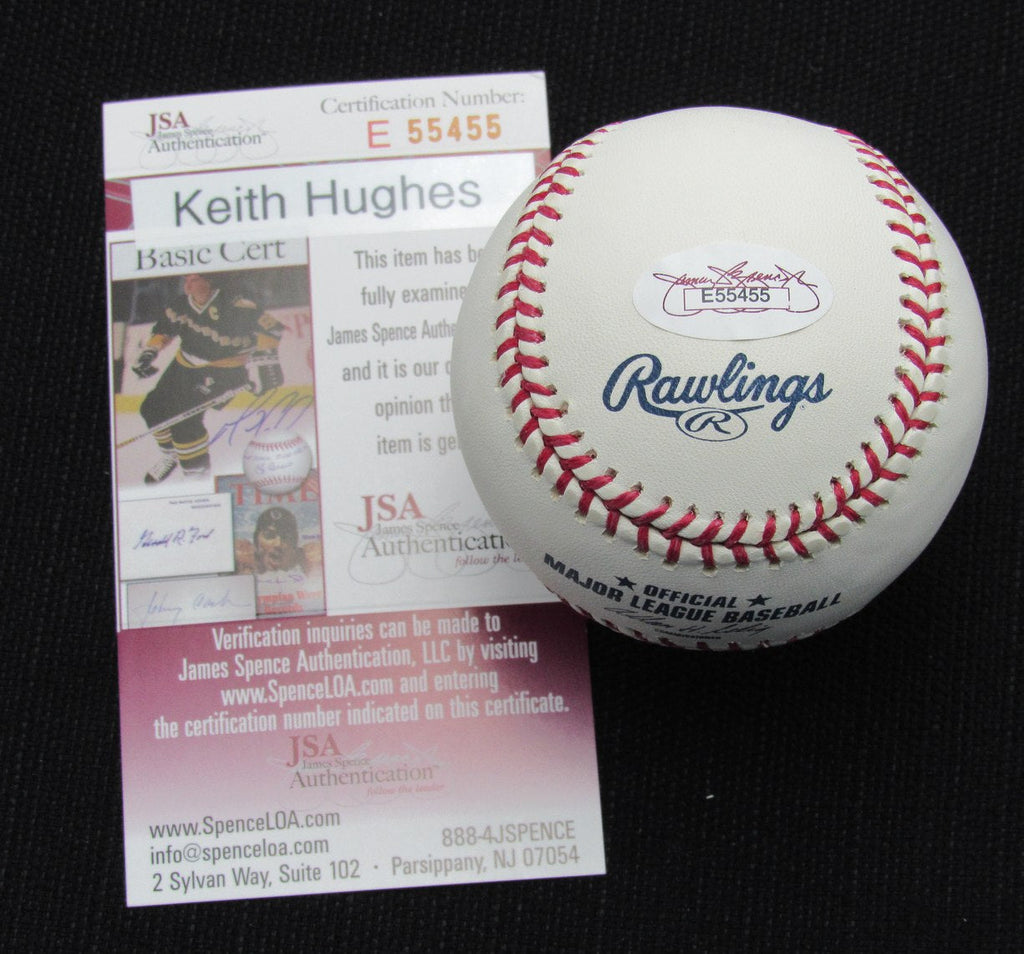 Keith Hughes Signed/Auto Yankees 100th OML Baseball JSA  186780