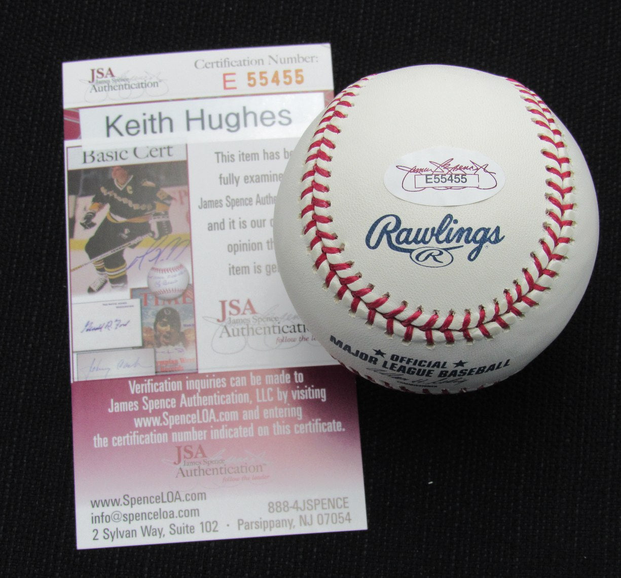 Keith Hughes Signed/Auto Yankees 100th OML Baseball JSA  186780