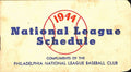 1944 Philadelphia Phillies National League 2x4 Pocket Schedule War Bond 189483