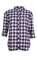 Women's Barbour Cassins Gingham Check Cotton Shirt, Size 12 US - Pink