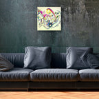 Kandinsky Series Glass Print // Horseriding Abstract