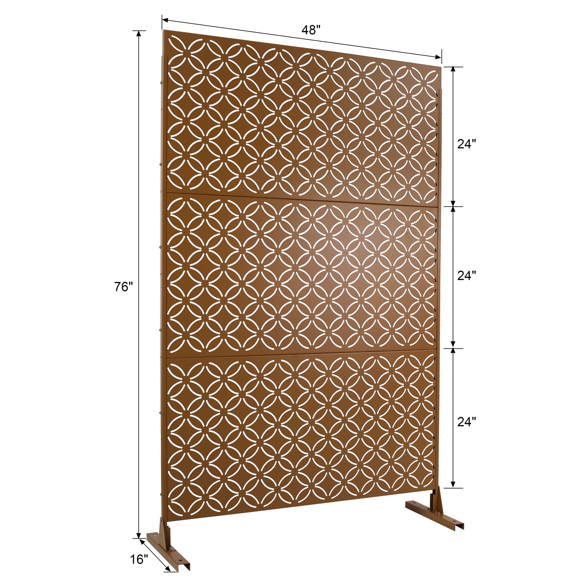 Metal Privacy - Brown