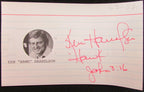 Ken Harrelson 1967 Boston Red Sox Signed 3x5 Index Card with 5x7 Photo 158507