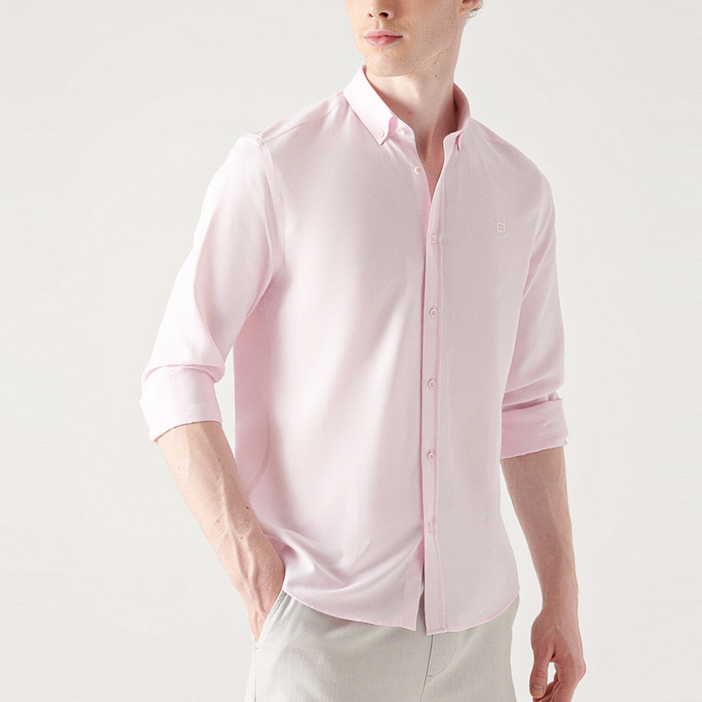 Oxford Regular Fit Shirt // Pink
